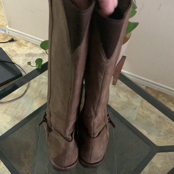 🔥1/2 of Summer Sale!🔥 COLE HAAN/NIKE AIR Collab.‘ Petra’ Leather Riding Boots - Picture 5 of 11